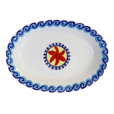Piatto Ovale Tramontana OVTR Ceramiche De Simone Piatto Ovale Tramontana OVTR Ceramiche De Simone